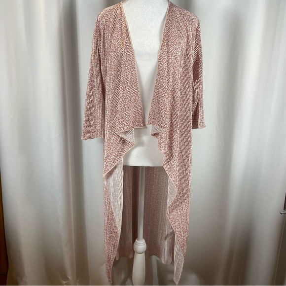 NWT LuLaRoe Kimono Mauve / Pink with White Flowers Size Small - Picture 3 of 10